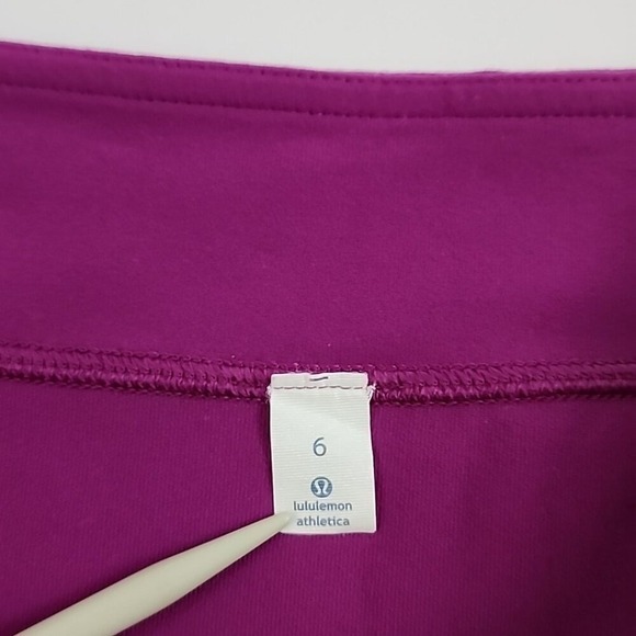 Lululemon Women's Regal Plum City Skirt Luon Stretch 6 - Picture 13 of 13